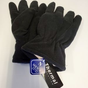 Thermal Insulation Black men's gloves